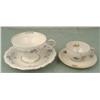 Image 2 : 3 German Teacups & Saucers Sets China Haviland Bayreuth