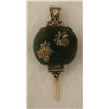 Image 1 : Jade Gold Plated Sterling Pendant Taiwan Characters