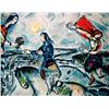 Image 1 : Chagall "Lovers Over Paris" Lithograph, Ltd. Edition. 33