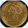 Image 1 : 1907 $10 Gold Liberty Head Eagle - SUPERB AU!