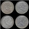 Image 1 : 1935A/D/G/J Nazi Germany 5 Mark Hi Grade 4 Pcs (COI-8200)