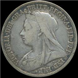 1896 Britain Victoria Shilling High Grade (COI-7039)