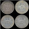 Image 1 : 1934A/D Nazi Germany 5 Mark Hi Grade 4 Pcs (COI-8197)