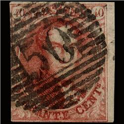 1861 Belgium 40c Used Stamp (STM-1529)