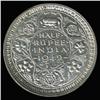 Image 2 : 1942B India Silver 1/2 Rupee High Grade (COI-6655)