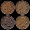 Image 1 : 1887 Indian Cent Lot of 4 Hi Grade (COI-7500)