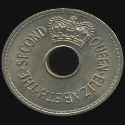 1967 Fiji Penny Elizabeth Gem BU MS65+ (COI-7010)