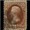Image 1 : 1870 SCARCE US 2c Jackson Red Brown Used Stamp (STM-1300)