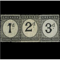 1892 Grenada Postage Due Set Mint RARE (STM-0583)