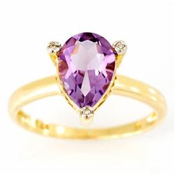 1.93ct Huge Natural Amethyst Diamond 9k Gold Ring (JEW-9436X)