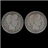 Image 1 : 1908S Barber Quarters Pair Better Circulated (COI-7432)