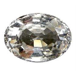 1.65ct Oval Cut Top AAA VVS White Pink Morganite (GEM-9525)