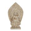 Image 1 : Large Stone Chinese Buddha Lotus Background (ANT-148)