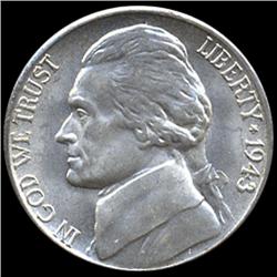 1943S Jefferson 5c MS65+ w/ Full Steps (COI-7832)