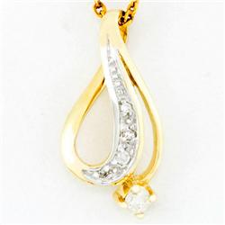 .15ct Genuine Natural Diamond 9k Yel Gold Pendant (JEW-9265X)