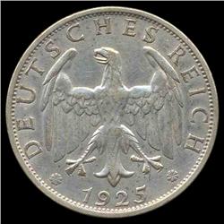 1925A Germany 1 Mark Hi Grade Type 2 SCARCE (COI-8095)