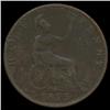 Image 2 : 1875 British Victoria Halfpenny Circulated (COI-7129)