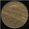Image 1 : 1921 GB George V Half Penny AU/Unc Great Toning (COI-7085)