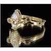 Image 2 : 1.5ct Marquise Cut Lab Created Diamond Ring Sz 7 (JEW-1813)