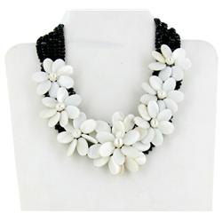 900ct Pearl, Mother of Pearl and Crystal Necklace (JEW-2202)