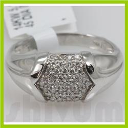Genuine 0.36 ctw 14k Diamond White Gold Ring 