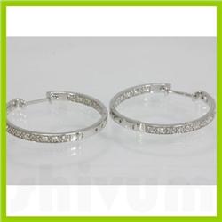 Genuine 0.41 ctw Diamond Earring 14kt Gold-White 