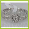 Image 1 : Genuine 0.65 ctw Diamond Ring 14K White Gold