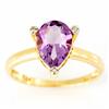 1.93ct Huge Natural Amethyst Diamond 9k Gold Ring (JEW-9436X)