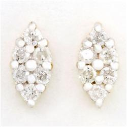 .36ct Genuine Natrl Diamond 9k Yel Gold Earrings (JEW-9220X)