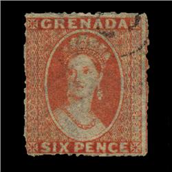 1873 Grenada 6p Postage Stamp Nice (STM-0599)