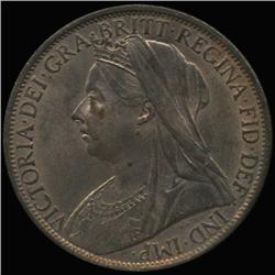 1901 British Victoria Penny Uncirculated MS64 (COI-7264)