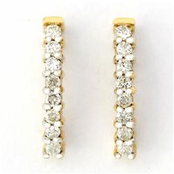 .48ct Genuine Natrl Diamond 9k Yel Gold Earrings (JEW-9201X)