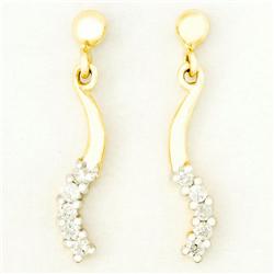 .20ct Genuine Natrl Diamond 9k Yel Gold Earrings (JEW-9244X)