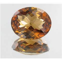 13.3ct Natural Imperial Topaz Oval Appr Est $27k (GEM-27608)