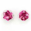 .70ct Natrl Pink Tourmaline 9k Wht Gold Earrings (JEW-9195X)