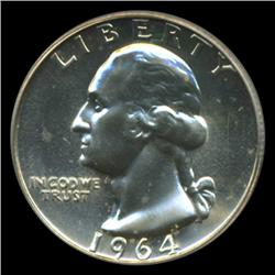 1964 Washington 25c Proof Graded ICG PR70 w/Cameo (COI-5367)