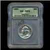 Image 3 : 1964 Washington 25c Proof Graded ICG PR70 w/Cameo (COI-5367)