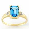 Image 1 : 2.51ct Natrl Swiss Bl Topaz Diamond 9k Gold Ring (JEW-9478X)
