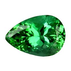 19.2ct Flawless Pear Cut Patroke Green Kunzite (GEM-25941)