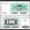 Image 1 : 1992 Bosnia 100 Dinara Crisp Unc Note (CUR-06143)
