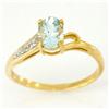 1.09k Natural Aquamarine Diamond 9k Gold Ring (JEW-9431X)