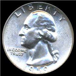 1959 GW Silver Quarter Graded GEM Scarce Variety (COI-6192)