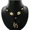Tibet Bone Agate Bead Necklace (ANT-1095)