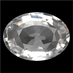 1.57ct VVS Oval Cut Top AAA White Pink Morganite  (GEM-17426)