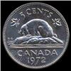 Image 2 : 1972 Canada 5c Hi Grade GEM Unc (COI-7938)