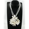 1100ct MOP Pearl & Crystal Necklace (JEW-2486)