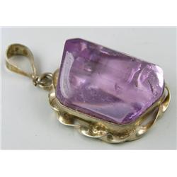50.40ctw Pink Kunzite Silver Pendant Appr Est $15k (JEW-2468)