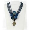 750ct Agate & Crystal Necklace (JEW-2472)