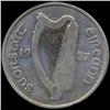 Image 2 : 1937 Ireland 1/2 Crown Higher Grade RARE (COI-7376)