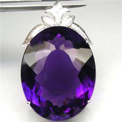 195ct Purple Amethyst 925 Pendant Appr Est $30k (JEW-2635)